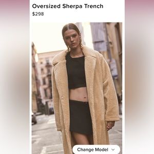 Oversized Sherpa Trench